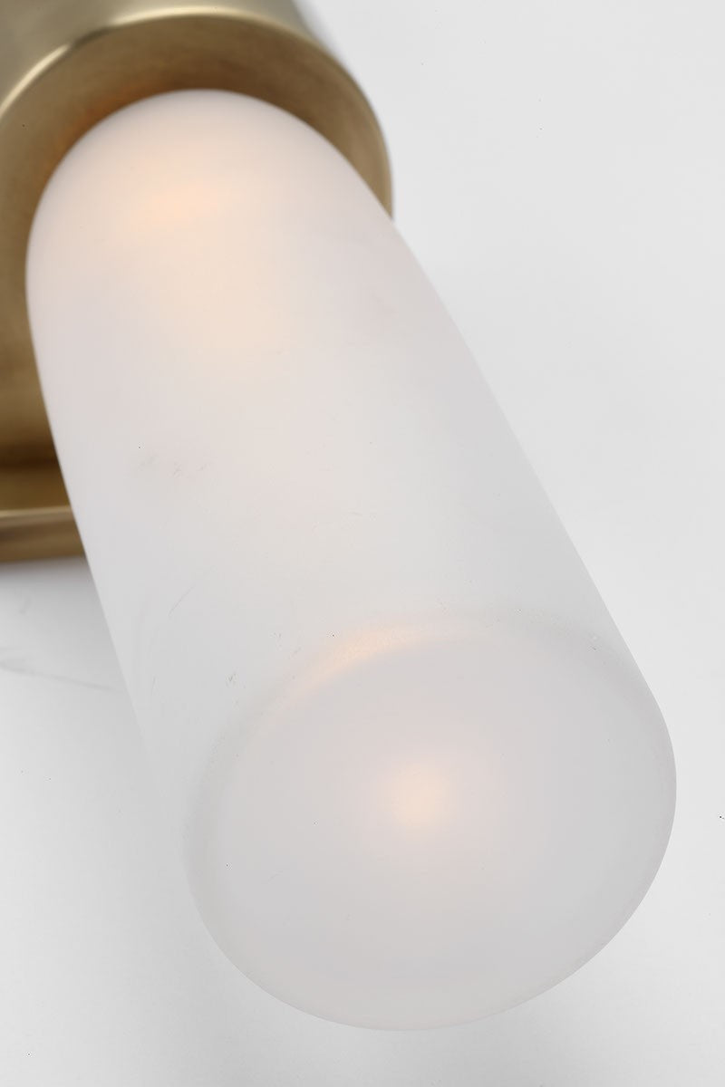 Visual Comfort Modern KWWS49827CEHAB LED Wall Sconce, Hand Rubbed Antique Brass