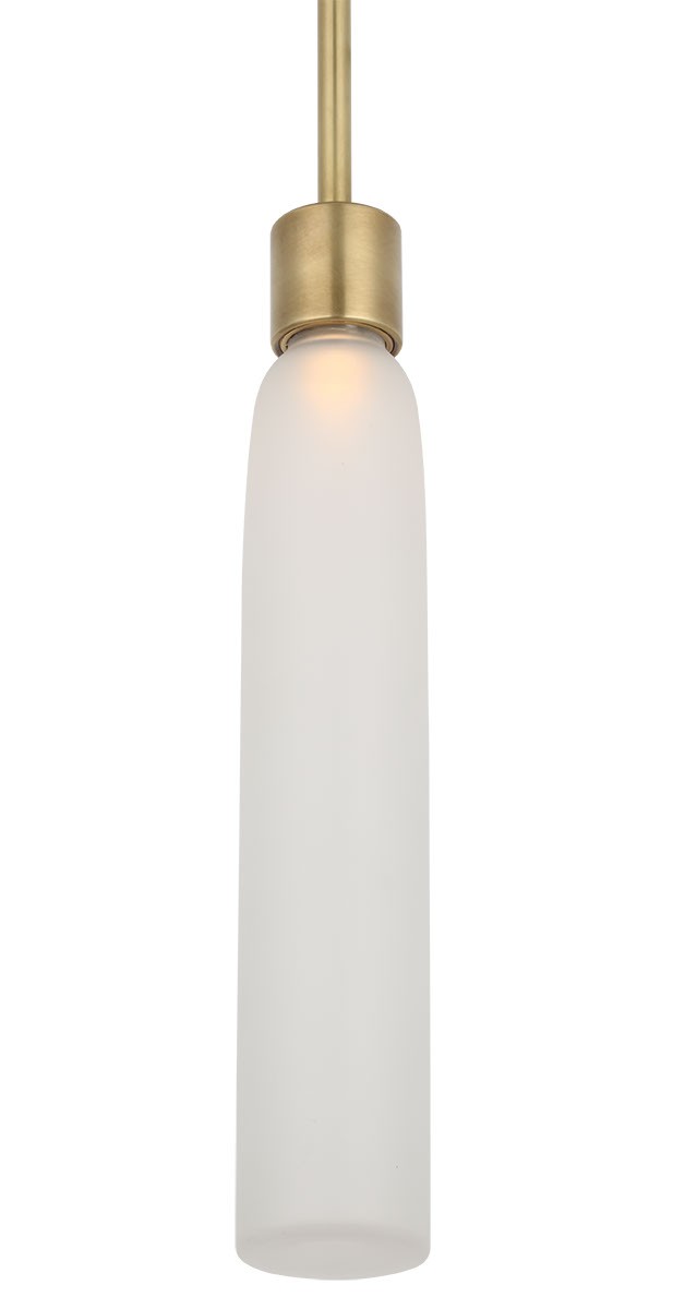 Visual Comfort Modern KWPD49627CEHAB LED Pendant, Hand Rubbed Antique Brass