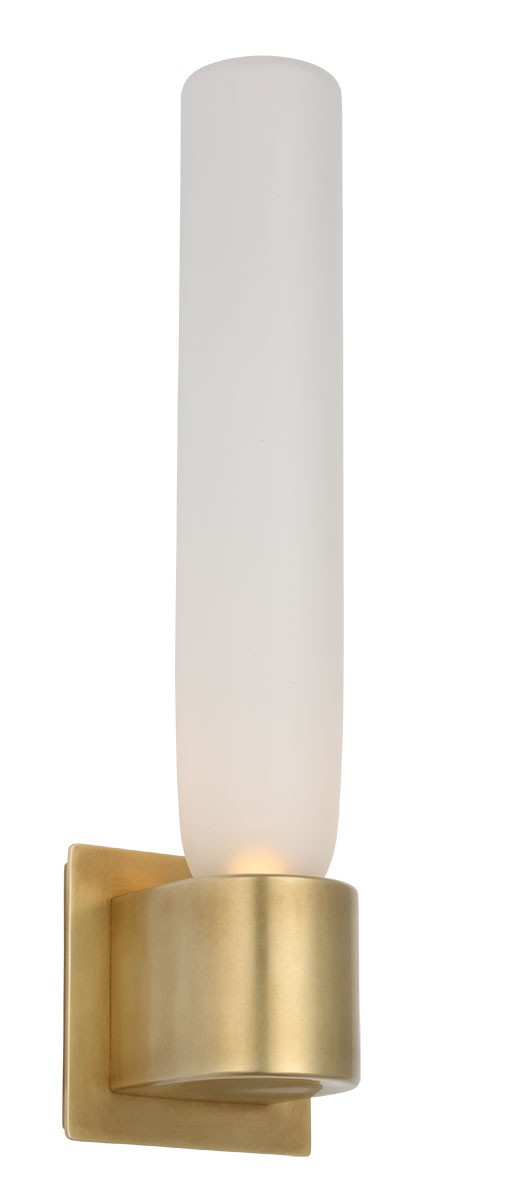 Visual Comfort Modern KWWS57927CEHAB LED Wall Sconce, Hand Rubbed Antique Brass