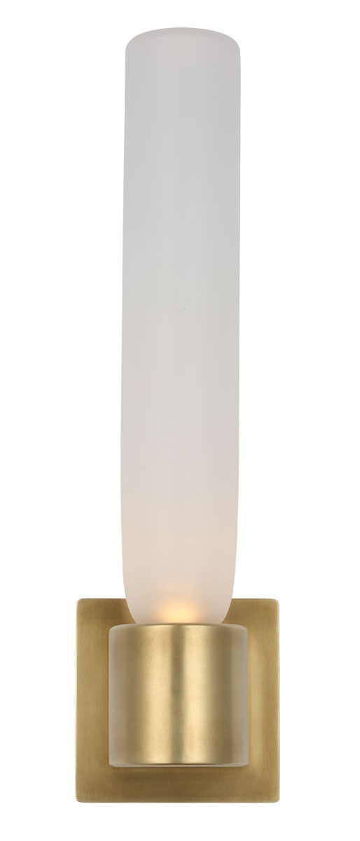 Visual Comfort Modern KWWS57927CEHAB LED Wall Sconce, Hand Rubbed Antique Brass