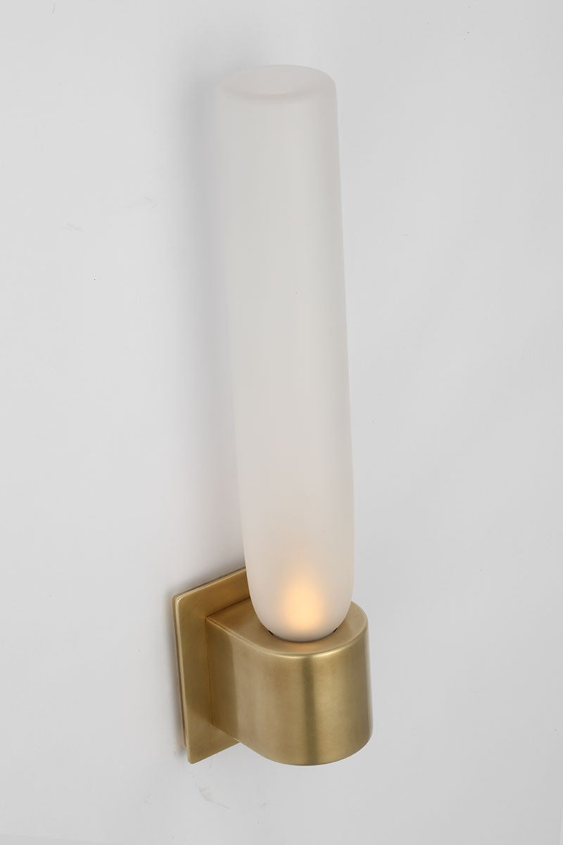 Visual Comfort Modern KWWS57927CEHAB LED Wall Sconce, Hand Rubbed Antique Brass