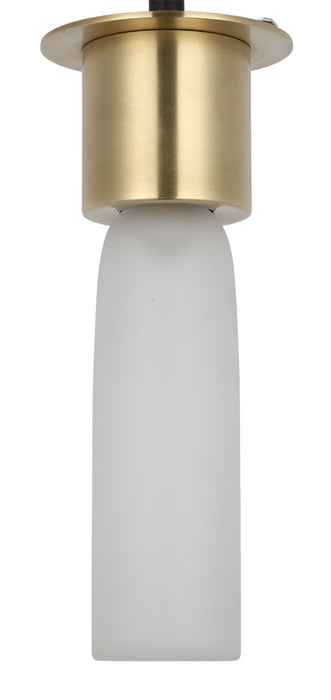 Visual Comfort Modern KWFM49927CEHAB LED Flush Mount, Hand Rubbed Antique Brass