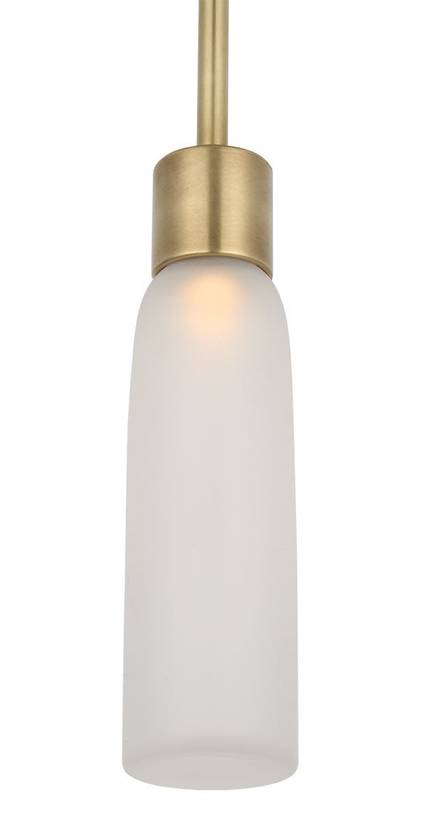 Visual Comfort Modern KWPD49527CEHAB LED Pendant, Hand Rubbed Antique Brass