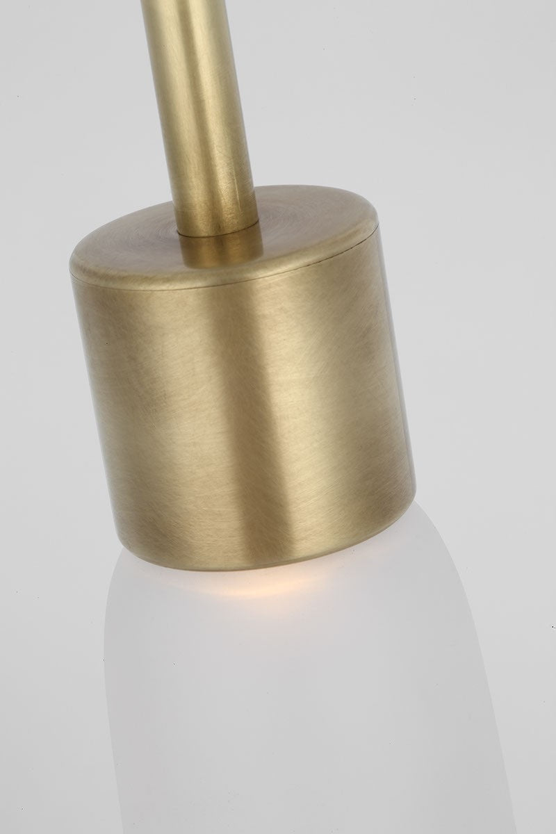 Visual Comfort Modern KWPD49527CEHAB LED Pendant, Hand Rubbed Antique Brass