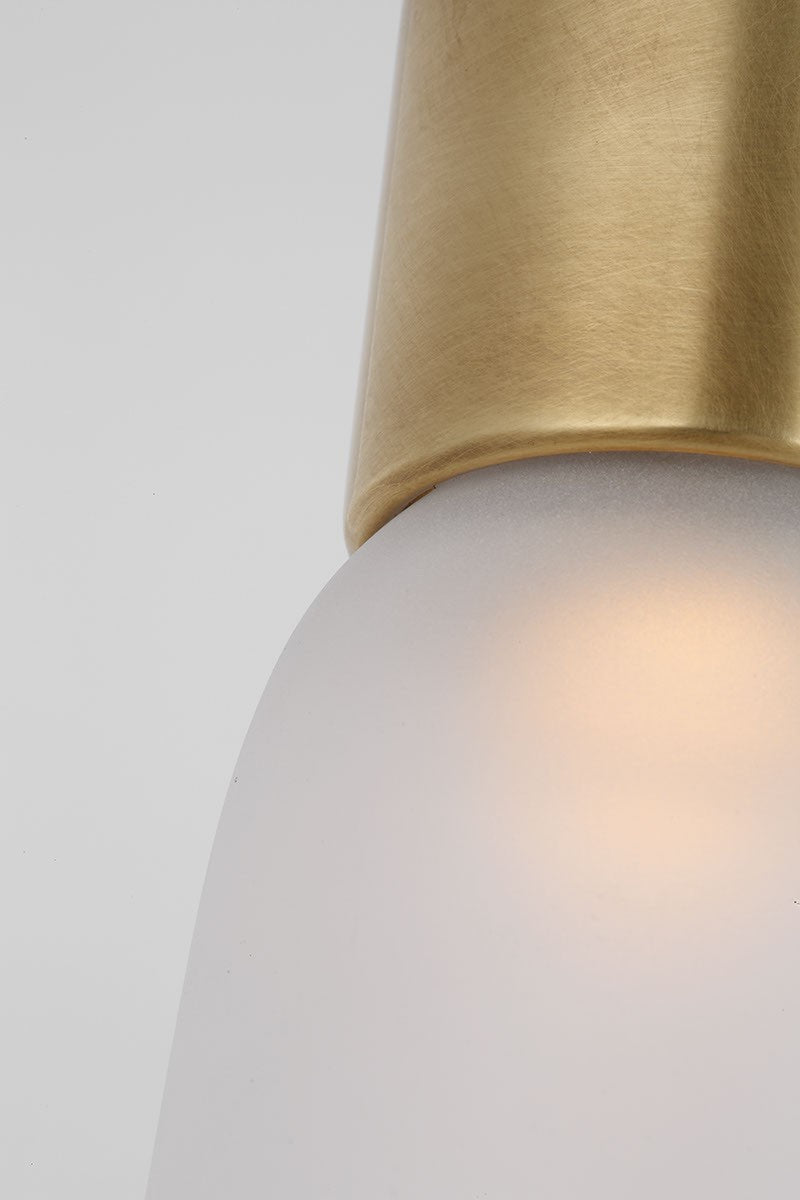 Visual Comfort Modern KWPD49527CEHAB LED Pendant, Hand Rubbed Antique Brass