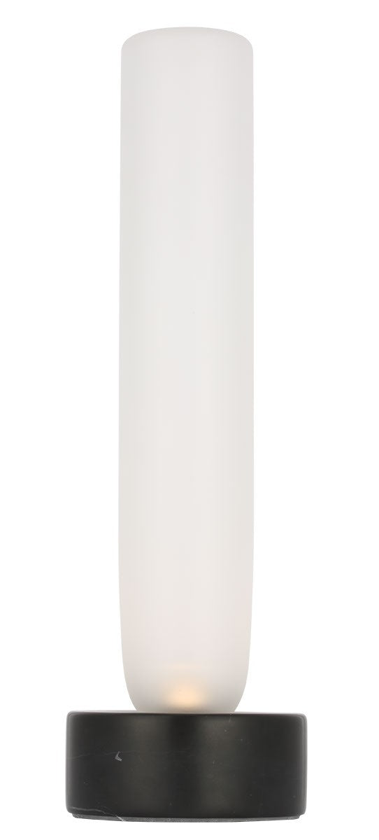 Visual Comfort Modern KWTB50127CEB LED Table Lamp, Black Marble