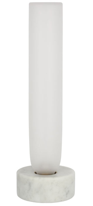 Visual Comfort Modern KWTB50127CEW LED Table Lamp, White Marble
