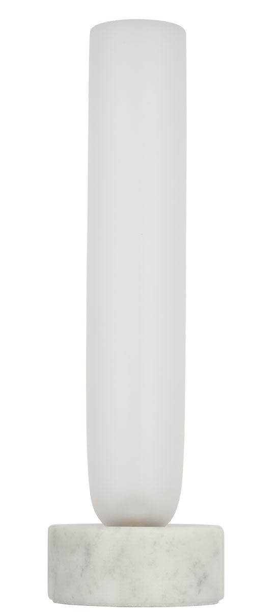 Visual Comfort Modern KWTB50127CEW LED Table Lamp, White Marble