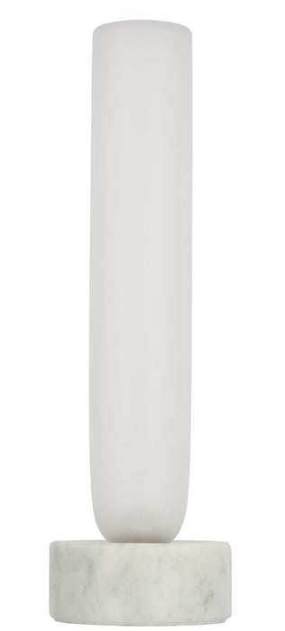 Visual Comfort Modern KWTB50127CEW LED Table Lamp, White Marble
