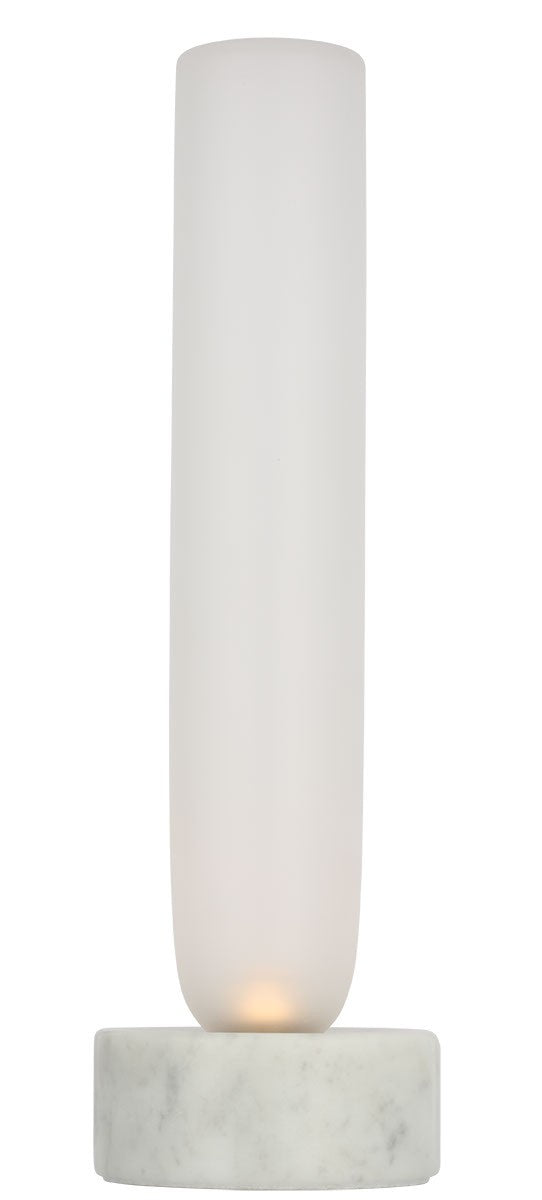 Visual Comfort Modern KWTB50127CEW LED Table Lamp, White Marble