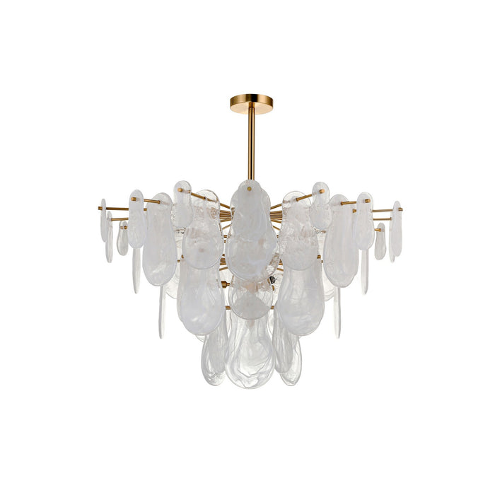 Terracotta Designs H24101L- 10 Ten Light Chandelier, Antique Brass