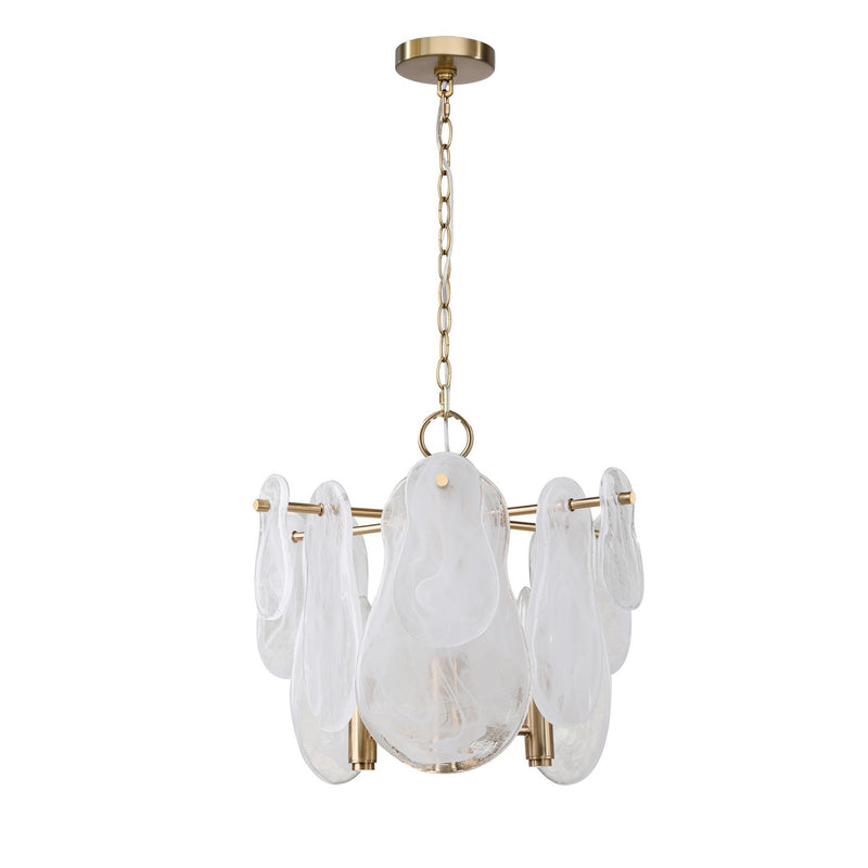 Terracotta Designs H24101P-3 Three Light Pendant, Antique Brass