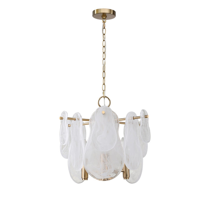 Terracotta Designs H24101P-3 Three Light Pendant, Antique Brass