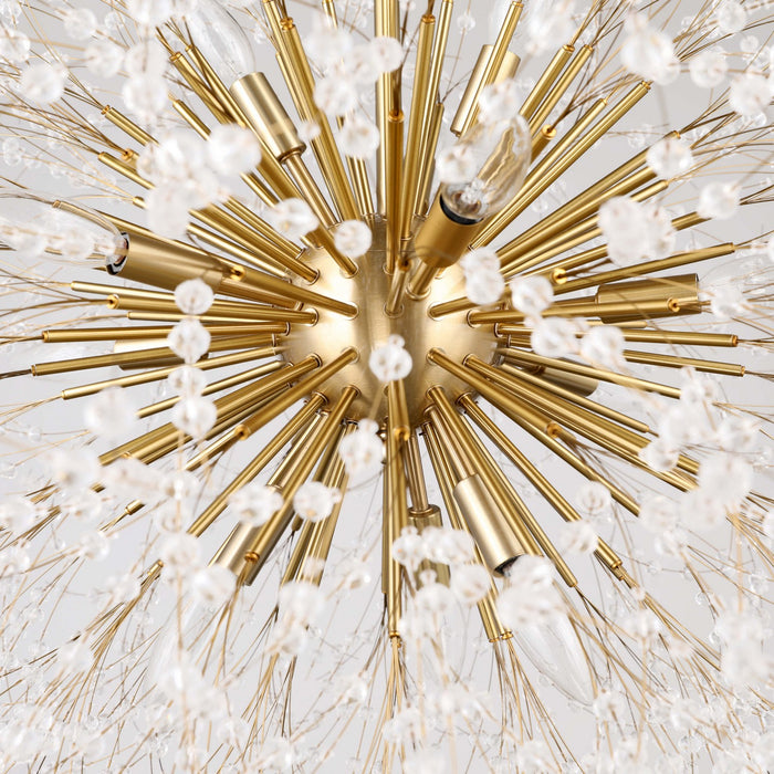 Terracotta Designs H24105G-12 12 Light Chandelier, Warm Brass