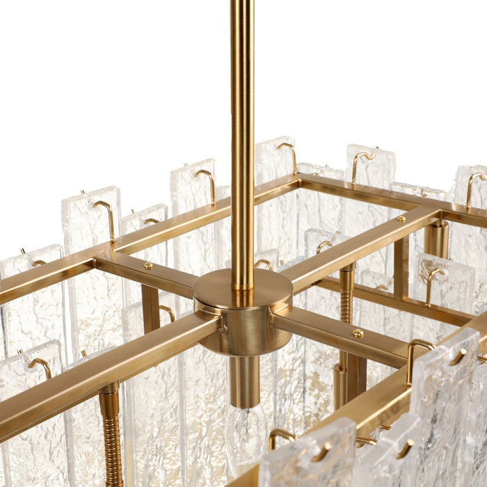 Terracotta Designs H24107L-9 Nine Light Chandelier, Warm Brass
