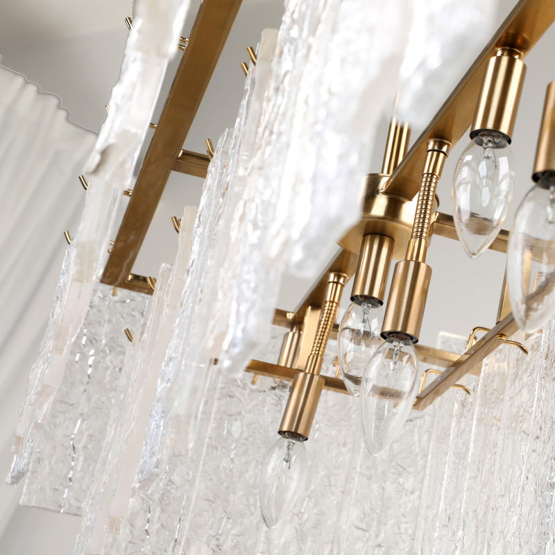 Terracotta Designs H24107L-9 Nine Light Chandelier, Warm Brass