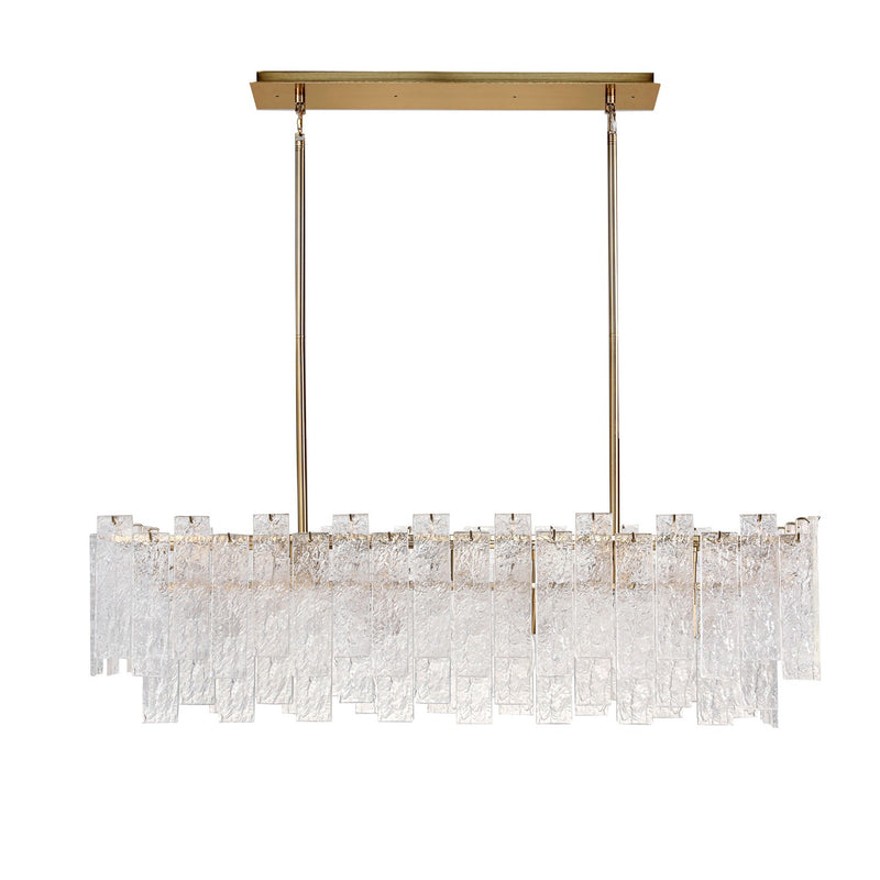 Terracotta Designs H24107L-9 Nine Light Chandelier, Warm Brass