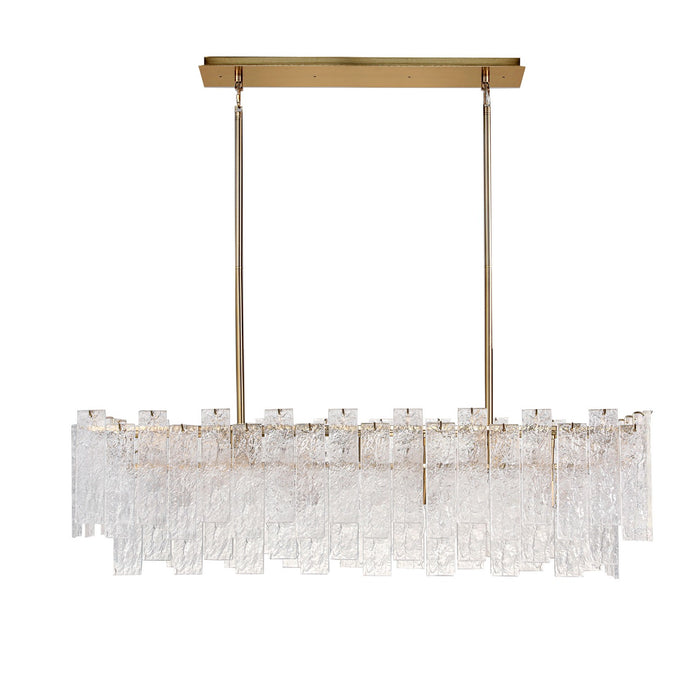 Terracotta Designs H24107L-9 Nine Light Chandelier, Warm Brass