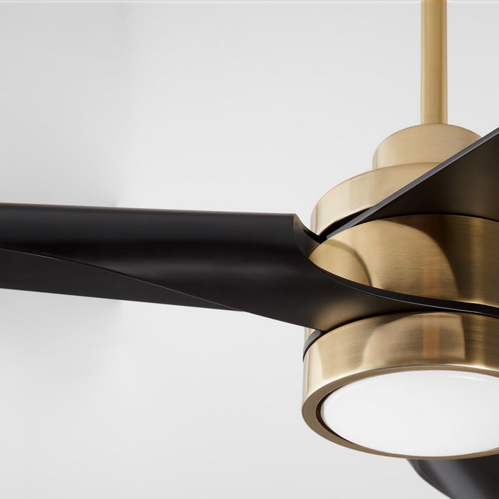 Oxygen 3-127-40 60" Ceiling Fan, Aged Brass