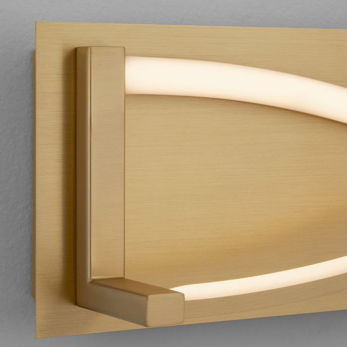 Oxygen 3-5006-40 LED Vanity, Aged Brass