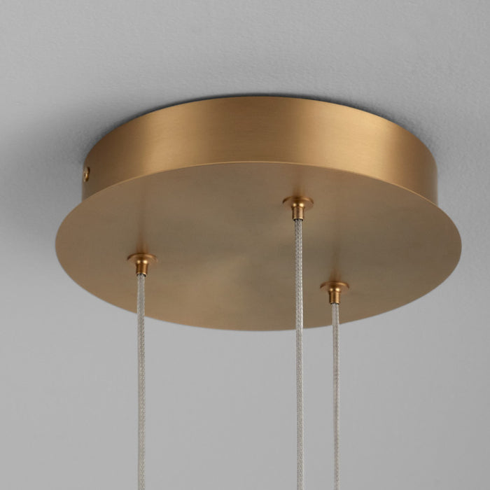 Oxygen 3-6050-40 LED Pendant, Aged Brass