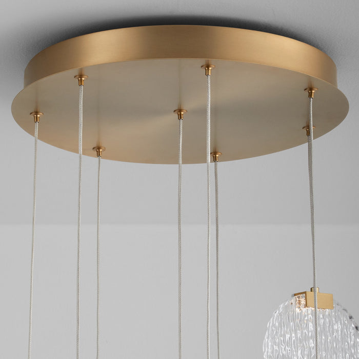Oxygen 3-6051-40 LED Pendant, Aged Brass