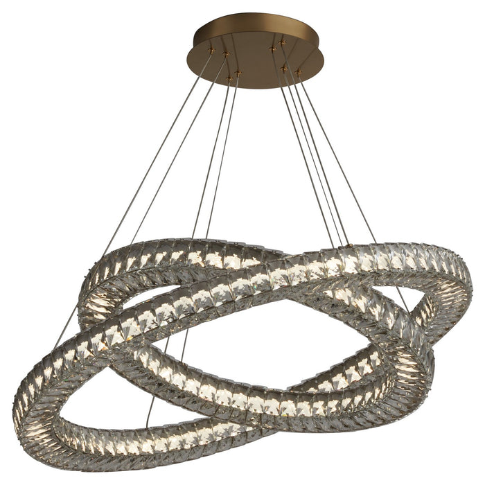 Oxygen 3-876-40 LED Pendant, Aged Brass