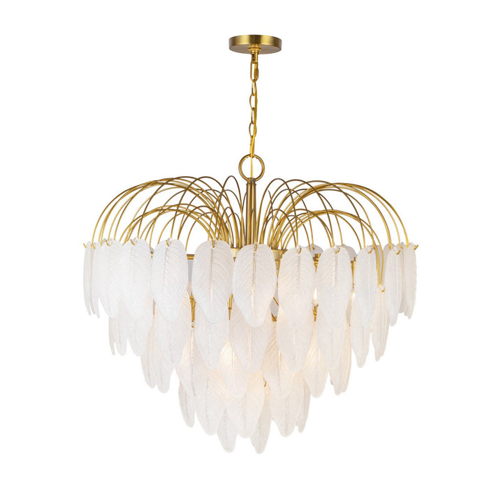 Artcraft AC11782BR 19 Light Chandelier, Brushed Brass
