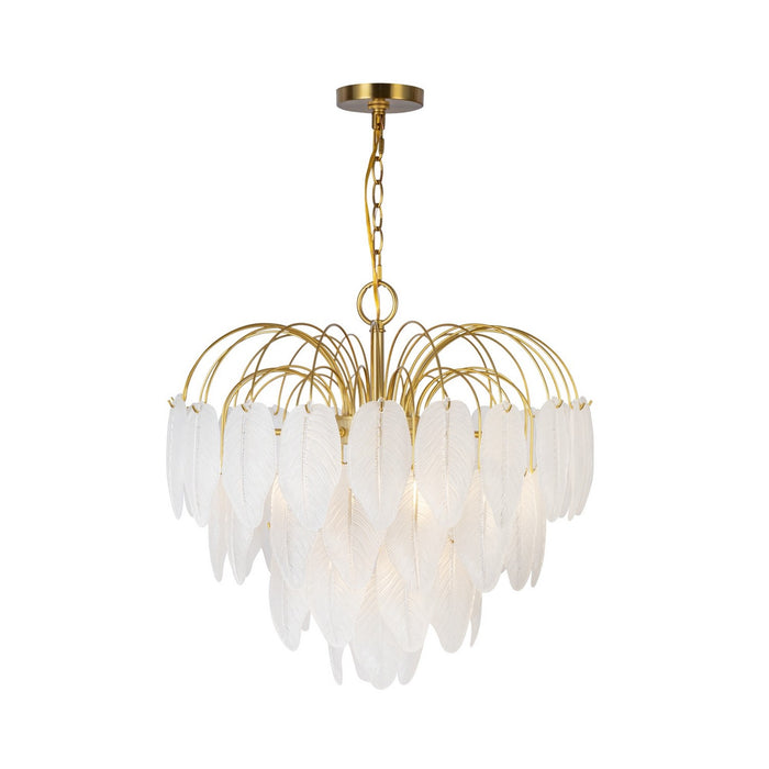 Artcraft AC11783BR 24 Light Chandelier, Brushed Brass