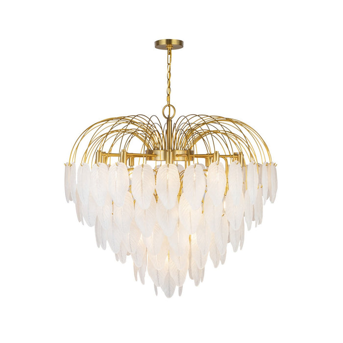 Artcraft AC11783BR 24 Light Chandelier, Brushed Brass
