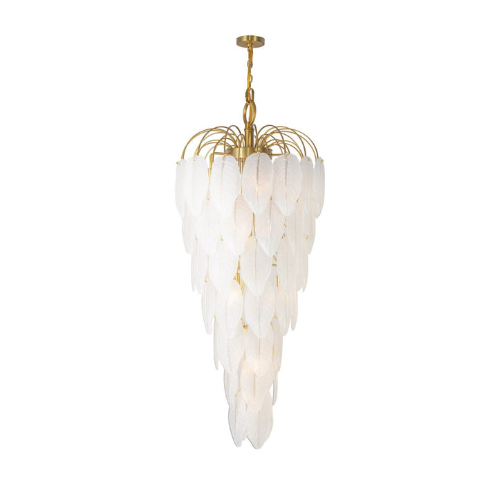 Artcraft AC11784BR 21 Light Chandelier, Brushed Brass