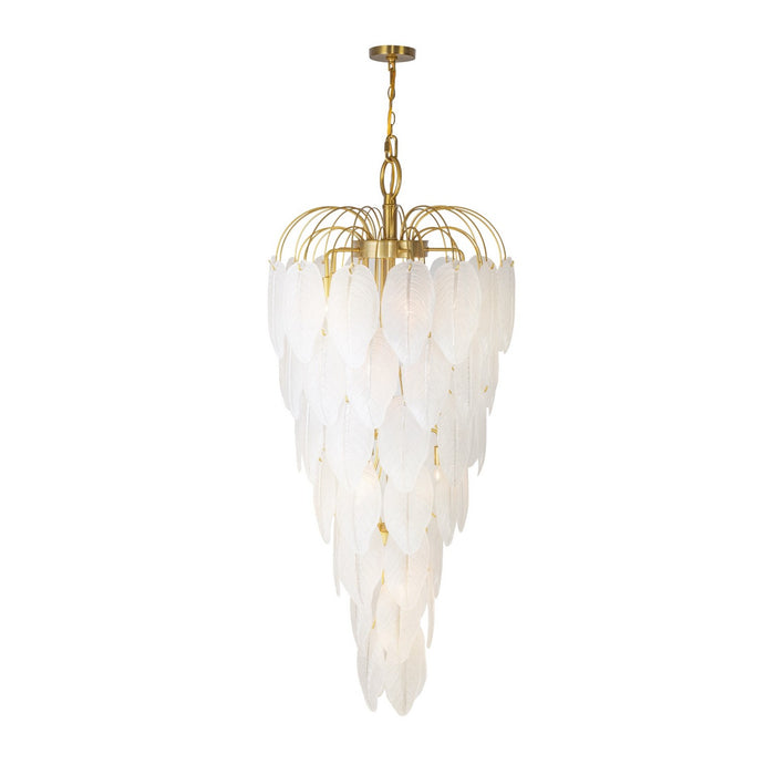Artcraft AC11784BR 21 Light Chandelier, Brushed Brass