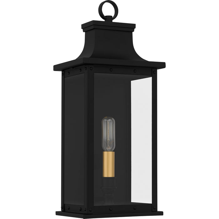Quoizel ABY8407MBK One Light Outdoor Wall Mount, Matte Black