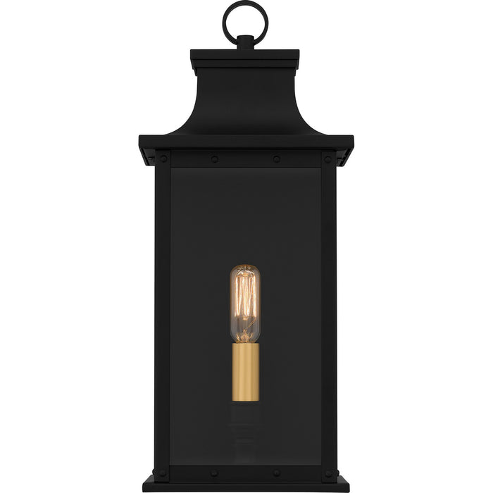 Quoizel ABY8407MBK One Light Outdoor Wall Mount, Matte Black