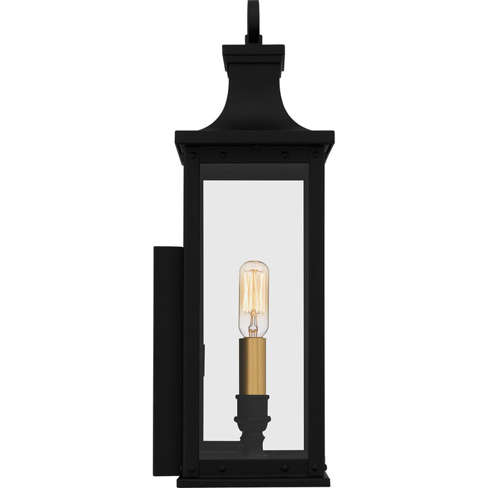 Quoizel ABY8407MBK One Light Outdoor Wall Mount, Matte Black