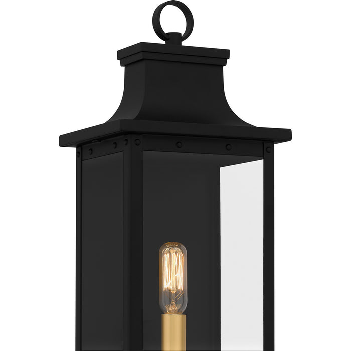 Quoizel ABY8407MBK One Light Outdoor Wall Mount, Matte Black