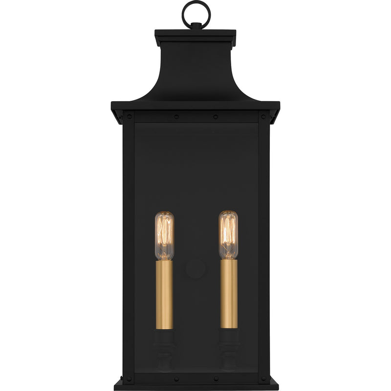 Quoizel ABY8408MBK Two Light Outdoor Wall Mount, Matte Black