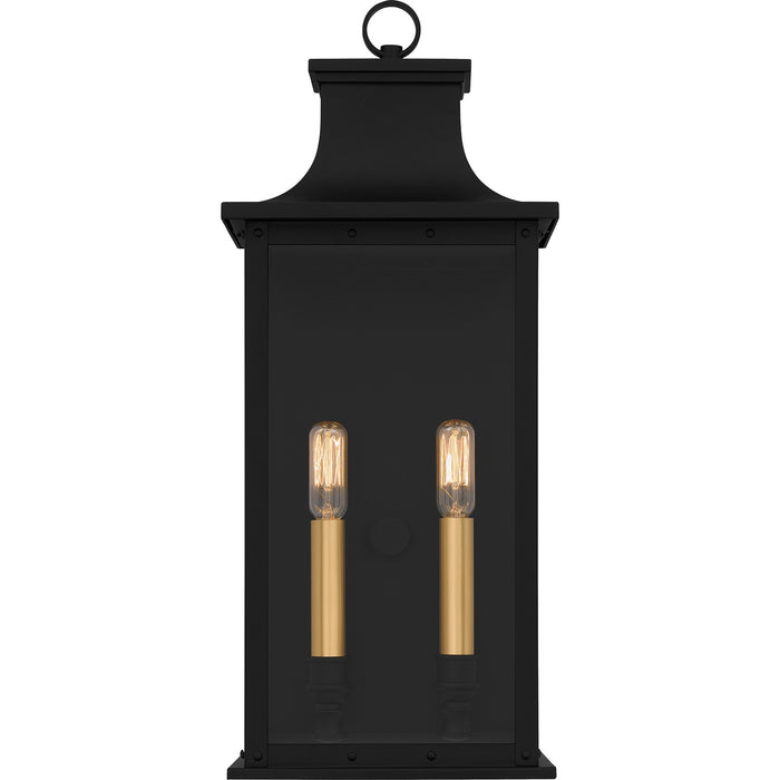 Quoizel ABY8408MBK Two Light Outdoor Wall Mount, Matte Black
