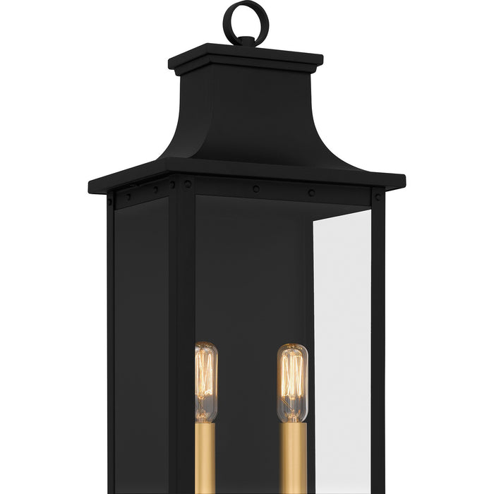 Quoizel ABY8408MBK Two Light Outdoor Wall Mount, Matte Black