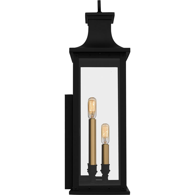 Quoizel ABY8409MBK Three Light Outdoor Wall Mount, Matte Black