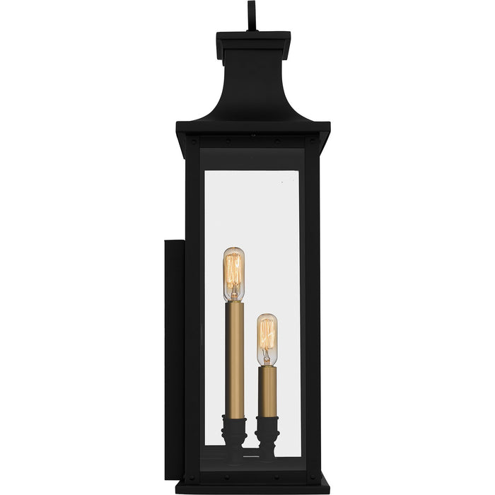 Quoizel ABY8409MBK Three Light Outdoor Wall Mount, Matte Black