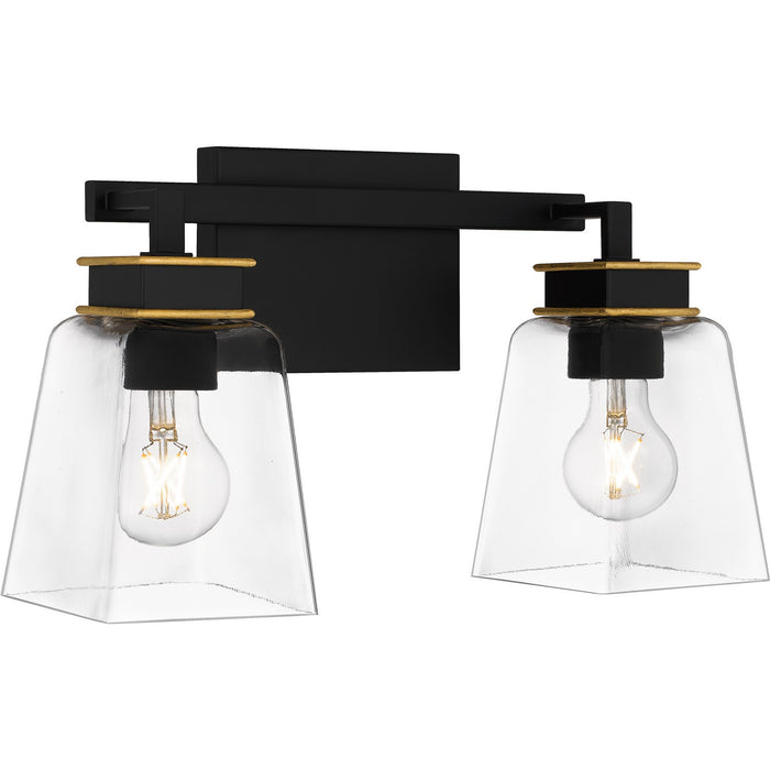 Quoizel ALY8615MBK Two Light Bath, Matte Black