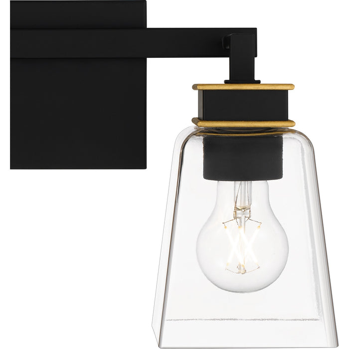 Quoizel ALY8615MBK Two Light Bath, Matte Black