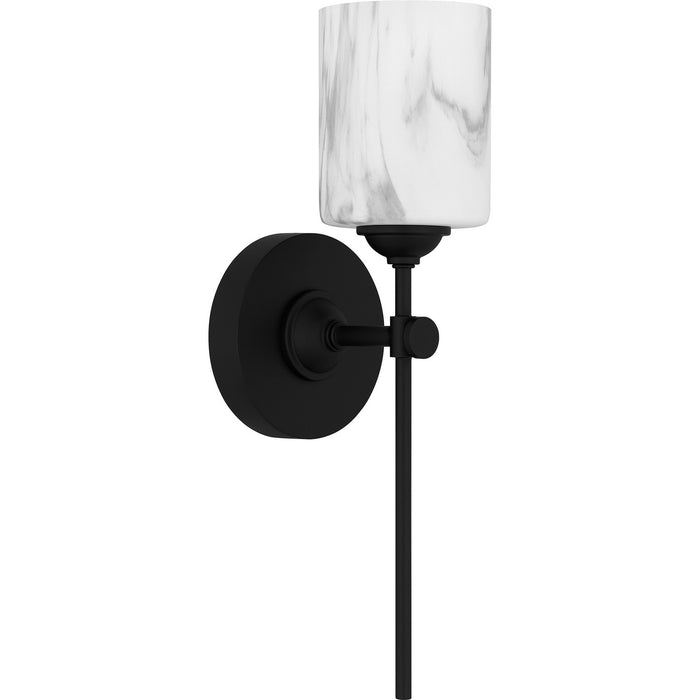 Quoizel ARI8605MBK One Light Wall Sconce, Matte Black