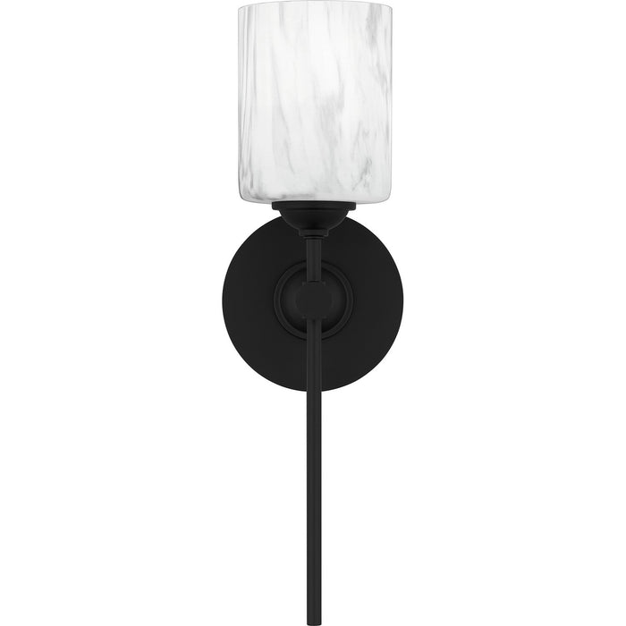Quoizel ARI8605MBK One Light Wall Sconce, Matte Black