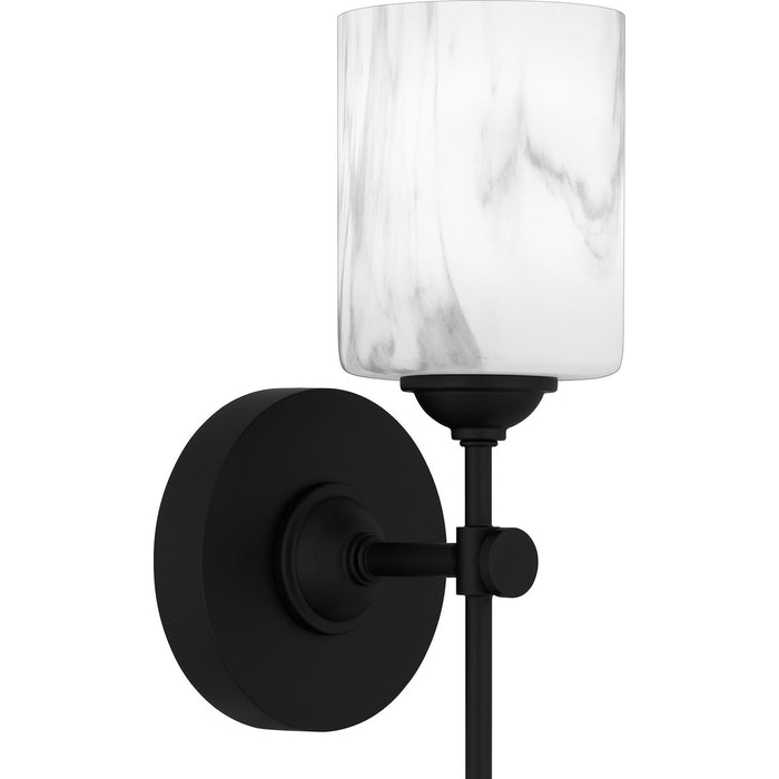 Quoizel ARI8605MBK One Light Wall Sconce, Matte Black