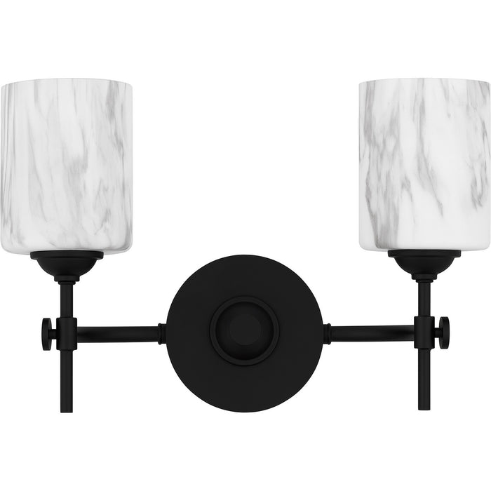 Quoizel ARI8615MBK Two Light Bath, Matte Black