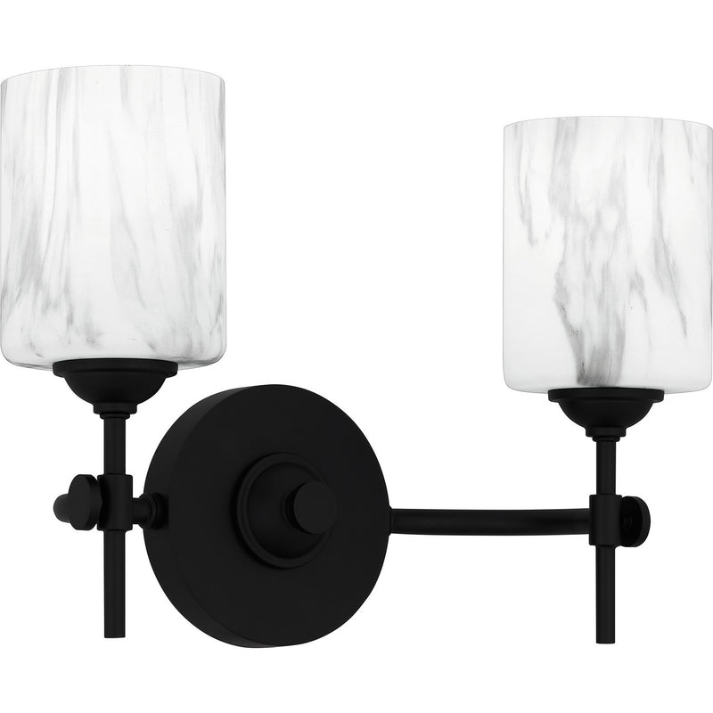 Quoizel ARI8615MBK Two Light Bath, Matte Black