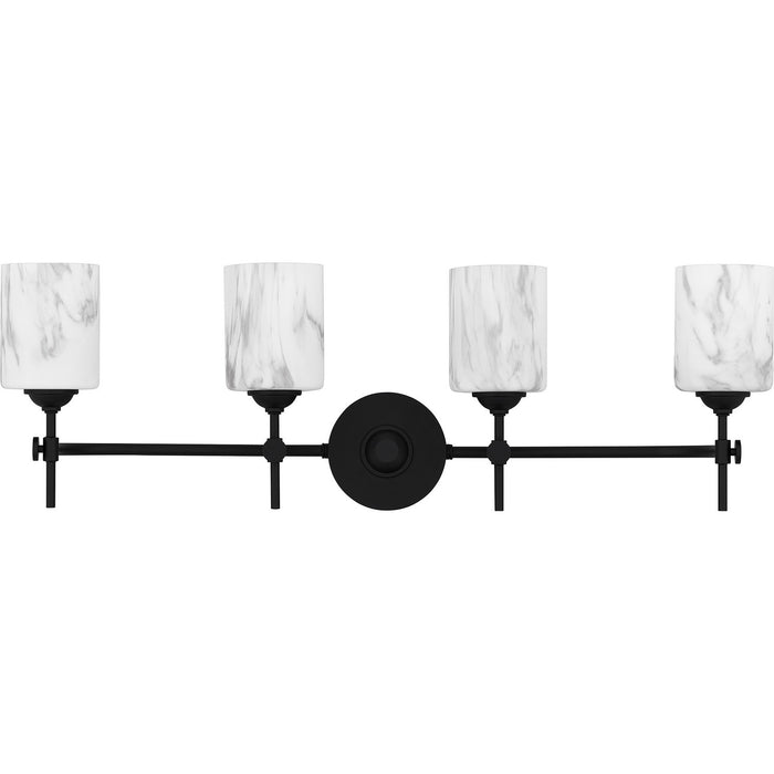 Quoizel ARI8631MBK Four Light Bath, Matte Black