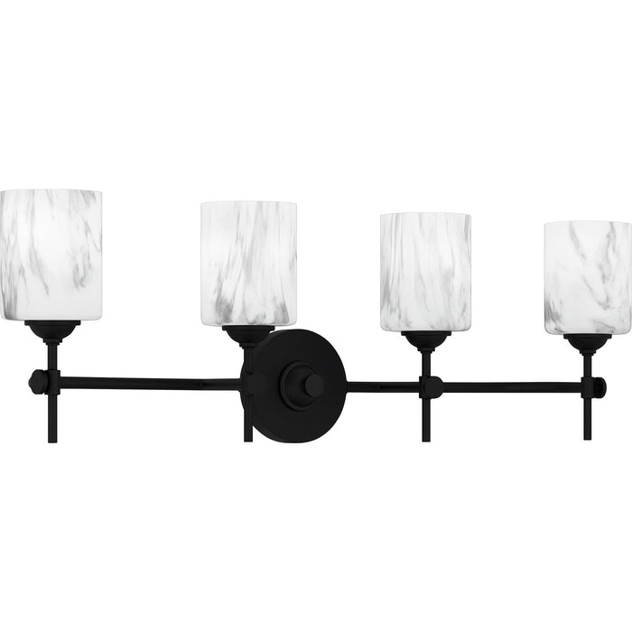 Quoizel ARI8631MBK Four Light Bath, Matte Black